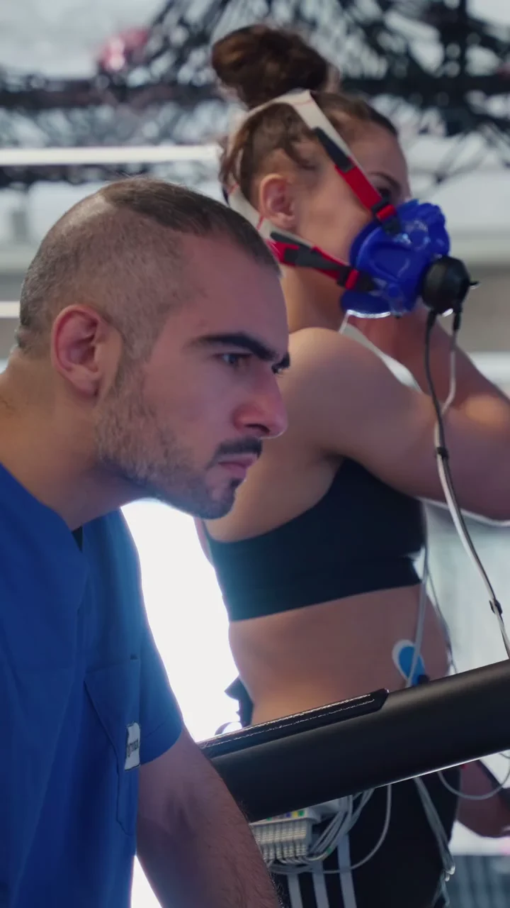 Archive reel of VO2 max testing with Georgian judoka