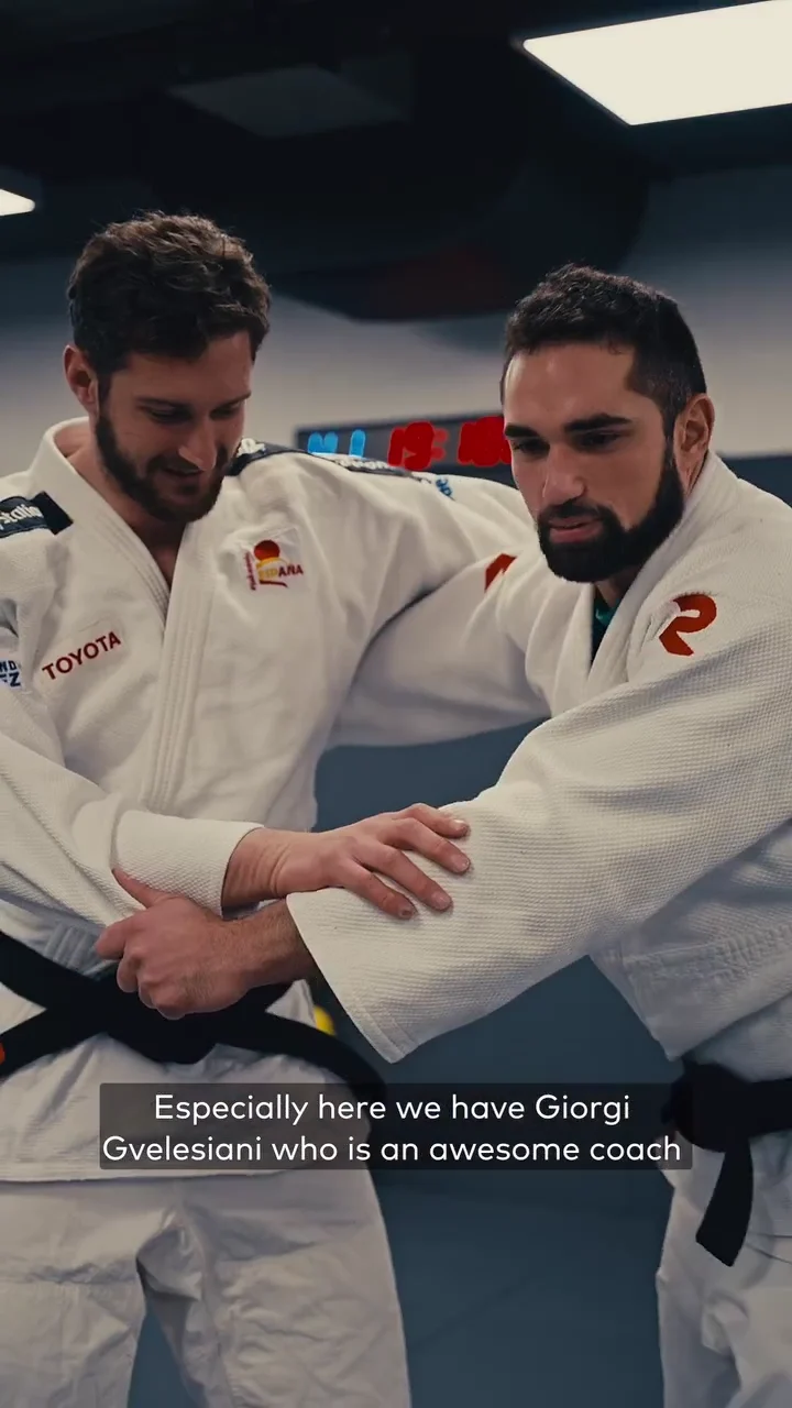 Archive reel of a guest judoka visiting Gymnasia