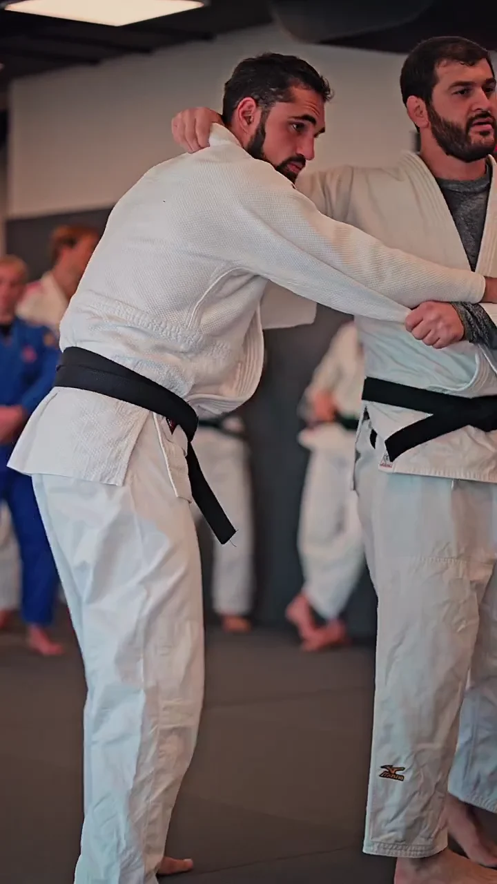 Archive reel of a judo masterclass with young judoka