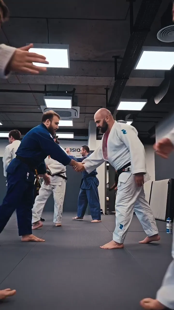 Archive reel of adult judo training